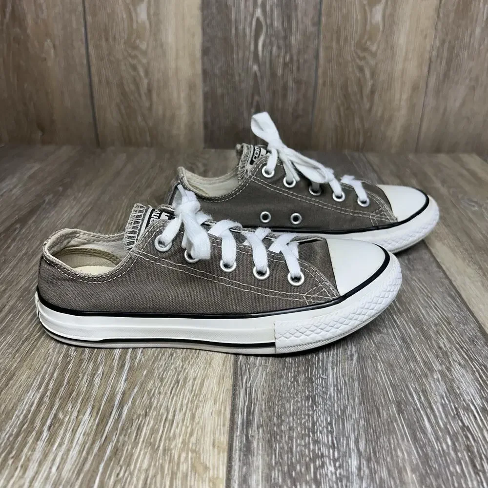 Converse All Star Chuck Taylor Low Top Shoes 3J794 Gray Kids Youth US Size 13